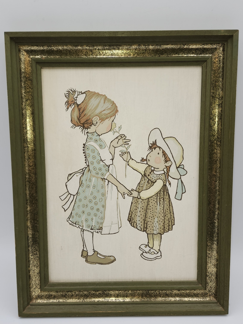 Vintage Paint By Number Holly Hobbie Love is the Little Things org. painting